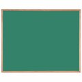 Aarco Composition Chalkboard Solid Oak Wood Frame 48"x60" Green OC4860G